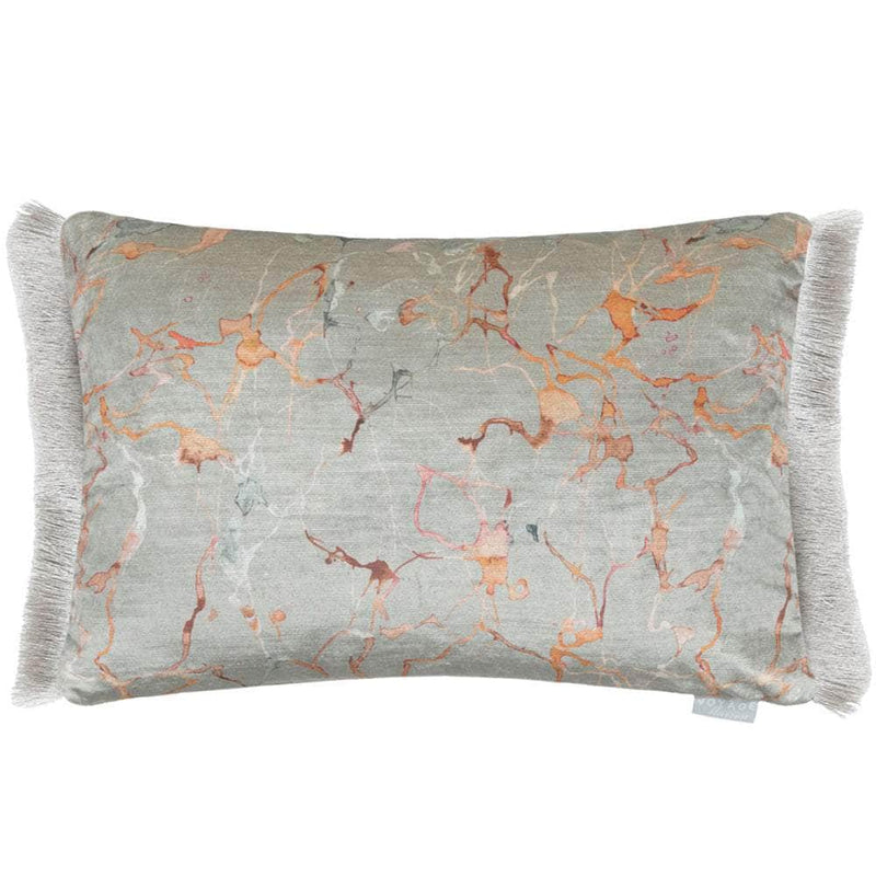 Additions Carrara Fringed Cushion Rosewater by Voyage Maison