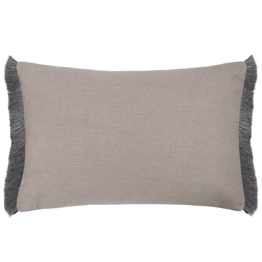 Voyage Maison (Riva Home) Voyage Maison Cushion Voyage Maison Elai Printed Ruche Fringe Cushion Stone