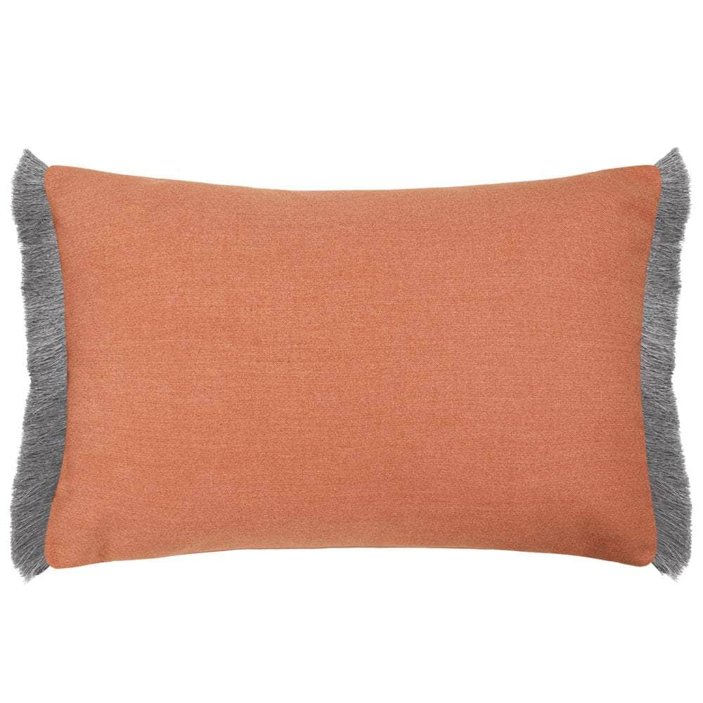 Voyage Maison (Riva Home) Voyage Maison Cushion Voyage Maison Elai Printed Ruche Fringe Cushion Terracotta