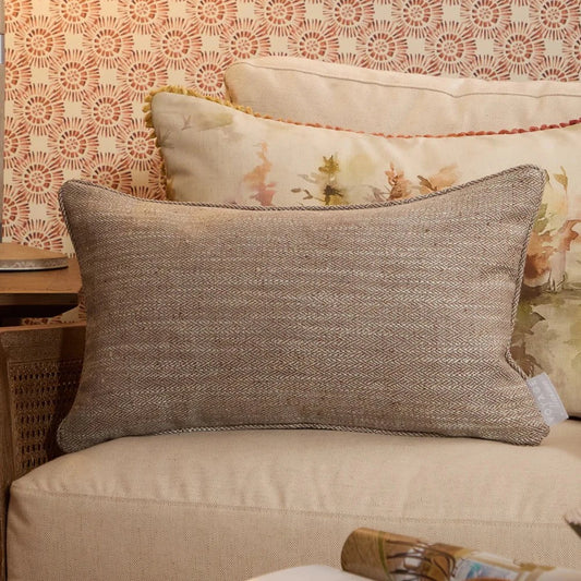 Voyage Maison (Riva Home) Voyage Maison Cushion Voyage Maison Jedburgh Textured Woven Rectangular Cushion Nut