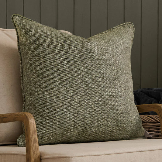 Voyage Maison (Riva Home) Voyage Maison Cushion Voyage Maison Jedburgh Textured Woven Square Cushion Sage