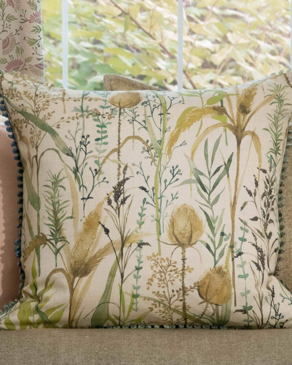 Lydiard Printed Cushion Linen by Voyage Maison