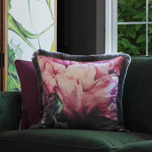 Voyage Maison (Riva Home) Voyage Maison Cushion Voyage Maison & Marie Burke Sennen Fringed Cushion Fuchsia