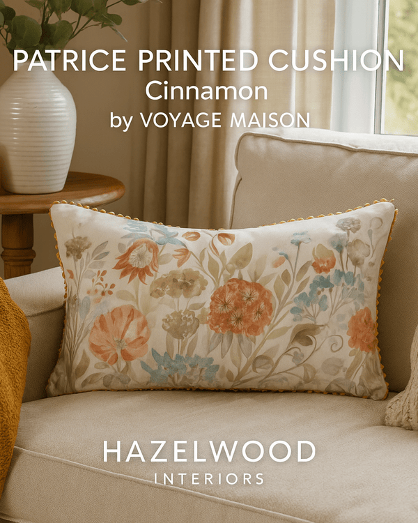 Patrice Printed Cushion Cinnamon by Voyage Maison