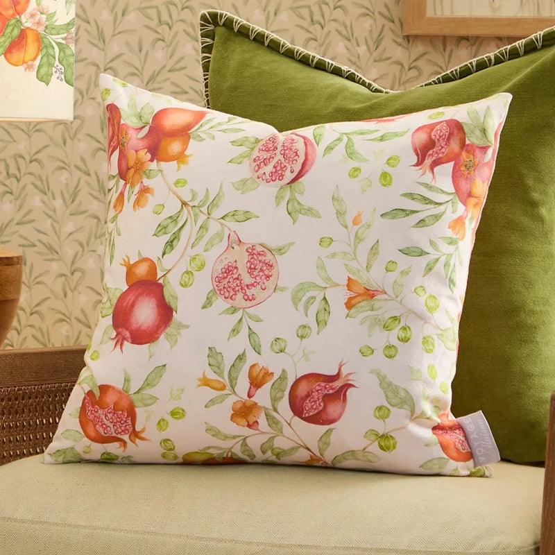 Voyage Maison Pomegranate Grove Printed Cushion Red
