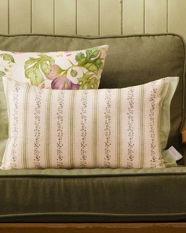 PRIMAVERA PRINTED CUSHION IN CLOVER by Voyage Maison