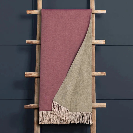 Voyage Maison (Riva Home) Voyage Maison Cushion Voyage Maison Selkirk Woven Throw Grape