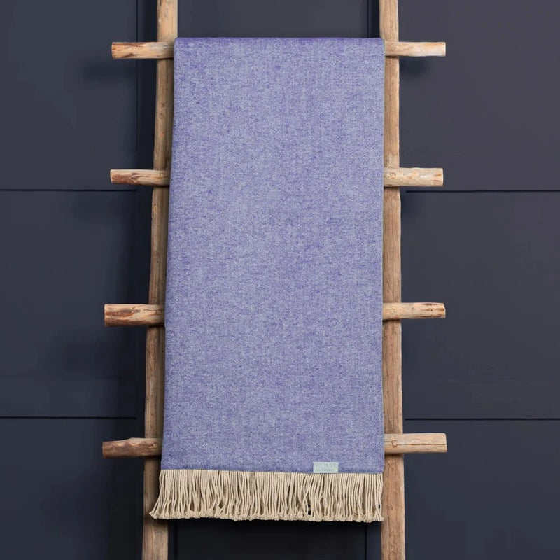 SELKIRK WOVEN THROW VIOLET by Voyage Maison