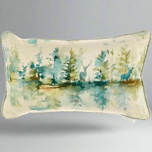 Voyage Maison (Riva Home) Voyage Maison Cushion Voyage Maison WILDERNESS PRINTED FEATHER CUSHION TOPAZ - 40x60cm