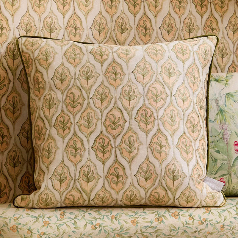 Voyage Maison Zephyr Printed Velvet Cushion Lotus