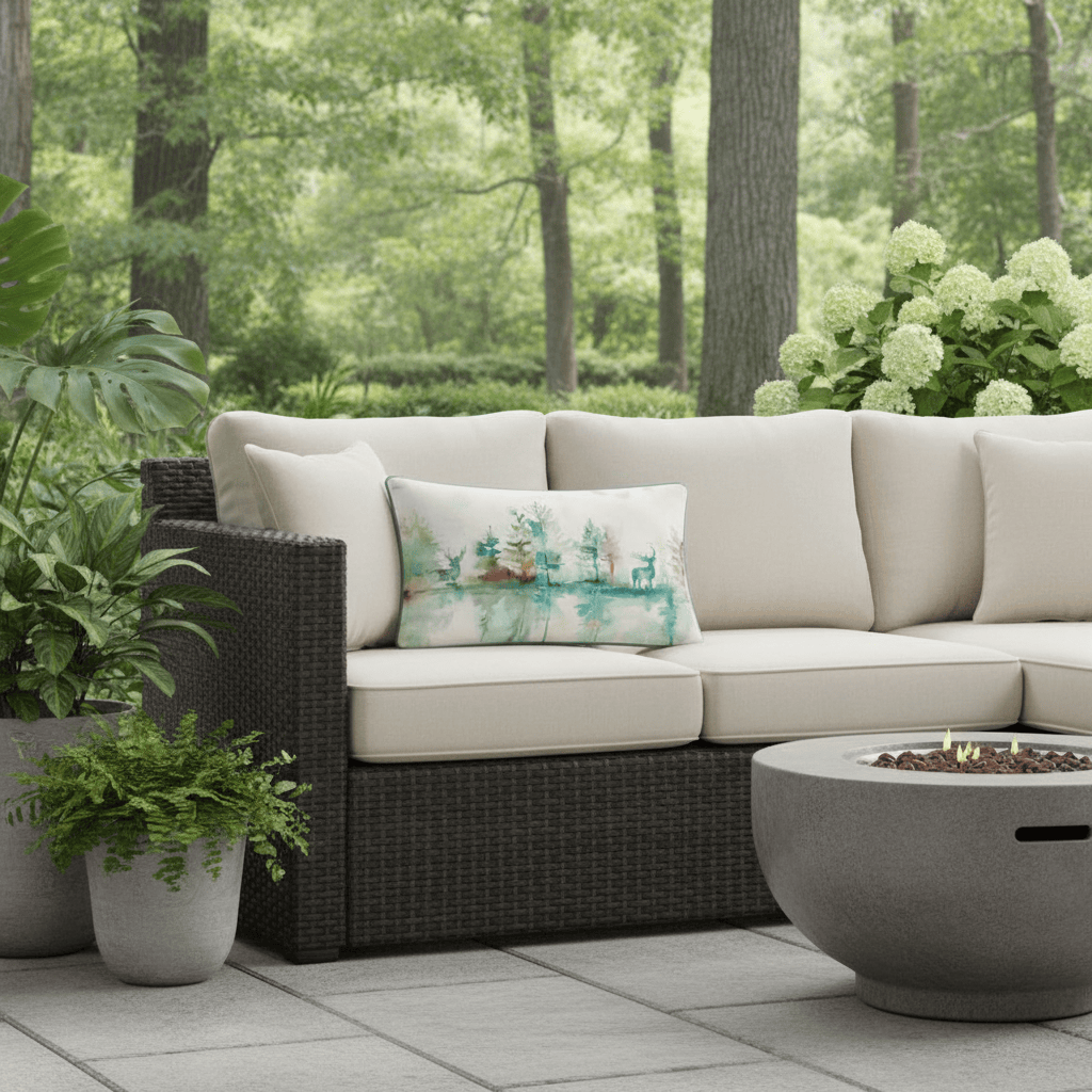 Voyage Maison (Riva Home) Voyage Maison Cushion WILDERNESS OUTDOOR CUSHION in TEAL by Voyage Maison