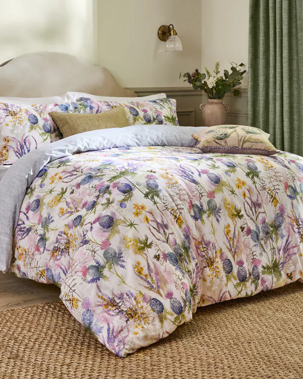 CLUARAN SOFT TOUCH 100% COUNTRY COTTON DUVET COVER SET MULTICOLOUR  by Voyage Maison