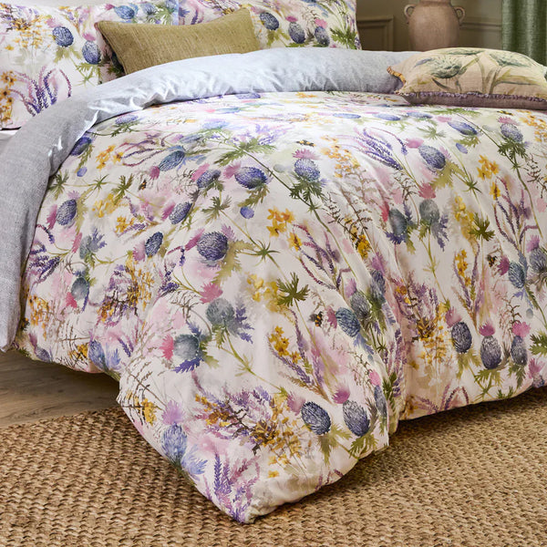 CLUARAN SOFT TOUCH 100% COUNTRY COTTON DUVET COVER SET MULTICOLOUR  by Voyage Maison