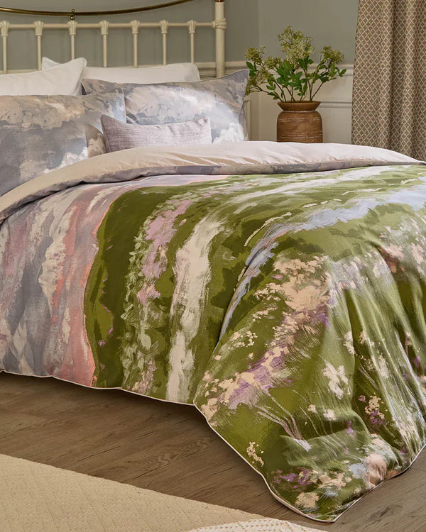 FOINAVEN 100% COTTON SLUB DUVET COVER SET HEATHER  by Voyage Maison