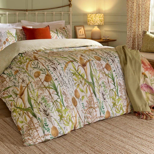LYDIARD 100% COTTON REVERSIBLE DUVET COVER SET MULTICOLOUR by Voyage Maison