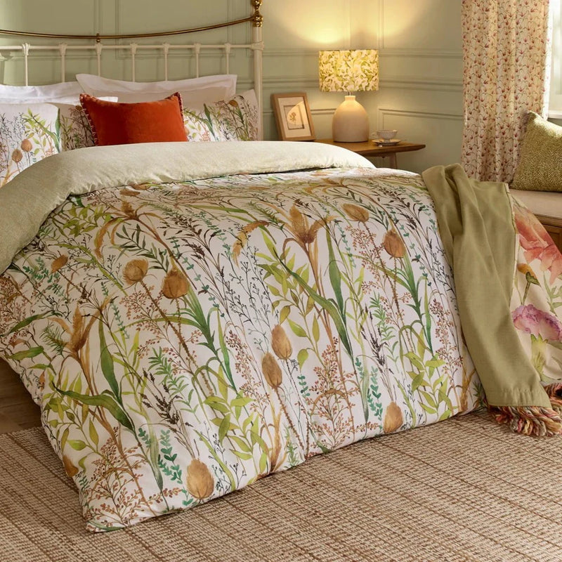 LYDIARD 100% COTTON REVERSIBLE DUVET COVER SET MULTICOLOUR by Voyage Maison