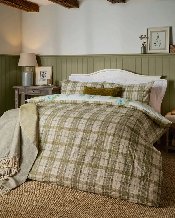 Wilderness 100% Cotton Reversible Duvet Cover Set Forest by Voyage Maison