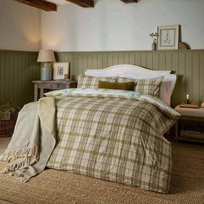 Wilderness 100% Cotton Reversible Duvet Cover Set Forest by Voyage Maison