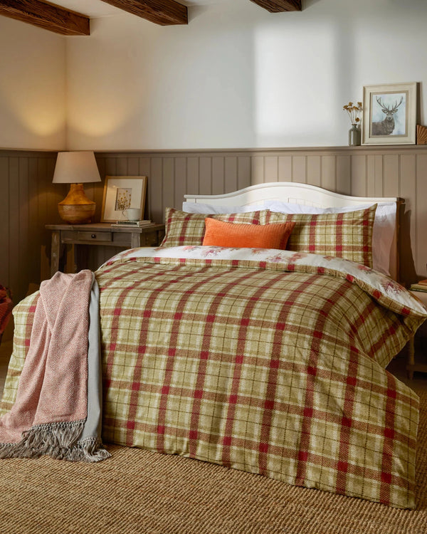 Wilderness 100% Cotton Reversible Duvet Cover Set Plum by Voyage Maison