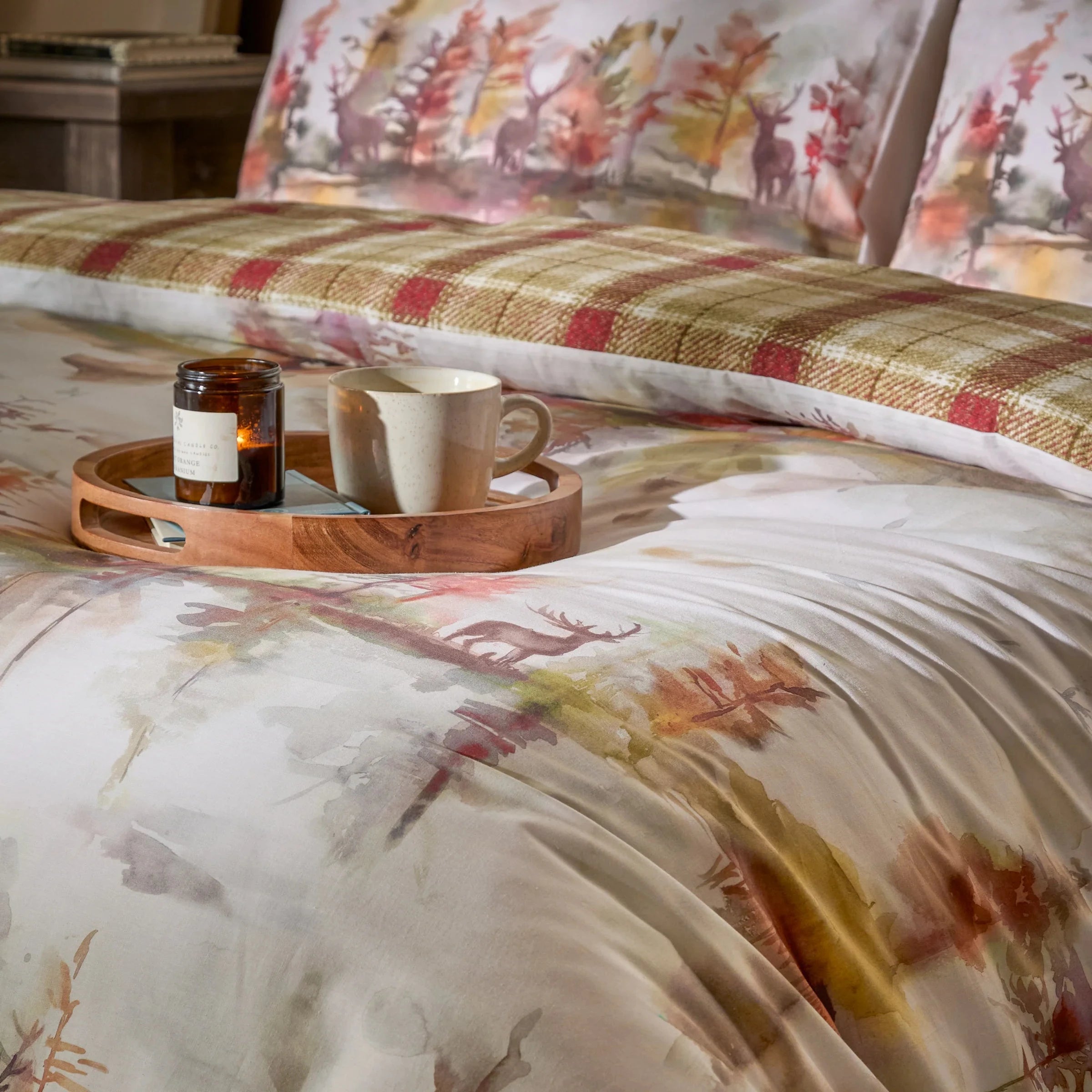 Voyage Maison (Riva Home) Voyage Maison Duvet Cover set Wilderness 100% Cotton Reversible Duvet Cover Set Plum by Voyage Maison