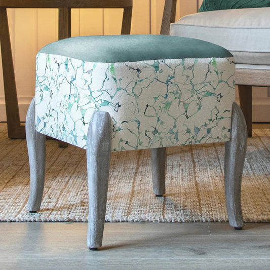 Voyage Maison (Riva Home) Voyage Maison Furniture Carrara Ocean Voyage Maison Additions Carrara Printed Ralf Footstool