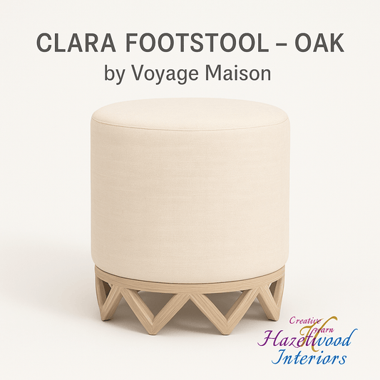 Voyage Maison (Riva Home) Voyage Maison Furniture Clara Footstool – Oak by Voyage Maison
