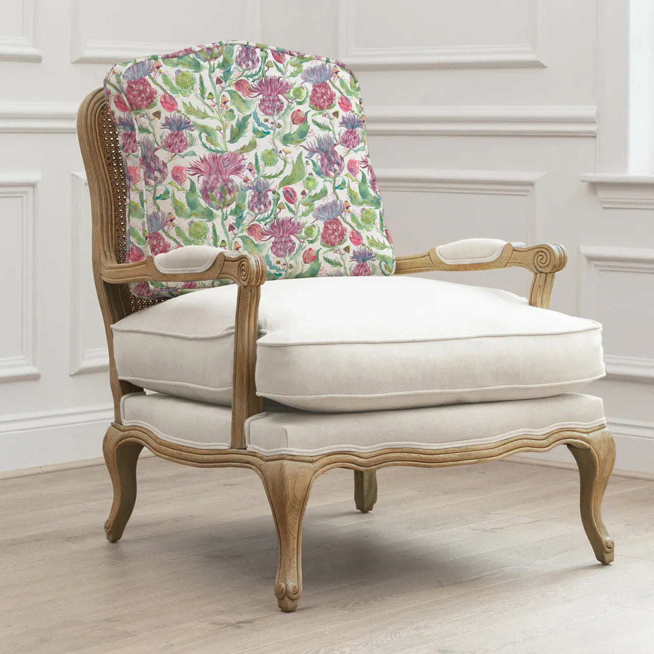 Voyage Maison (Riva Home) Voyage Maison Furniture Fairytale Bristles Florence Chair Cover Dawn FLORENCE CHAIR OAK FRAME & BESPOKE COVER BUNDLE by Voyage Maison