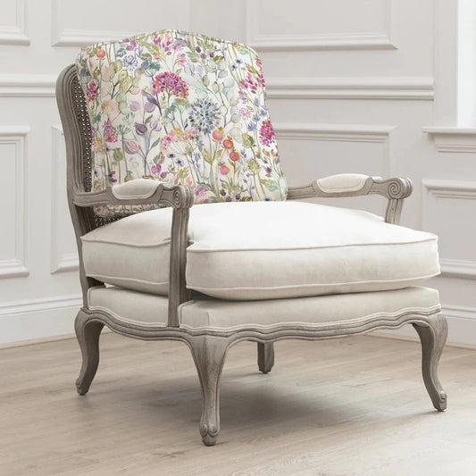 Voyage Maison (Riva Home) Voyage Maison Furniture Florence Chair – Country Hedgerow Lotus Stone Frame by Voyage Maison