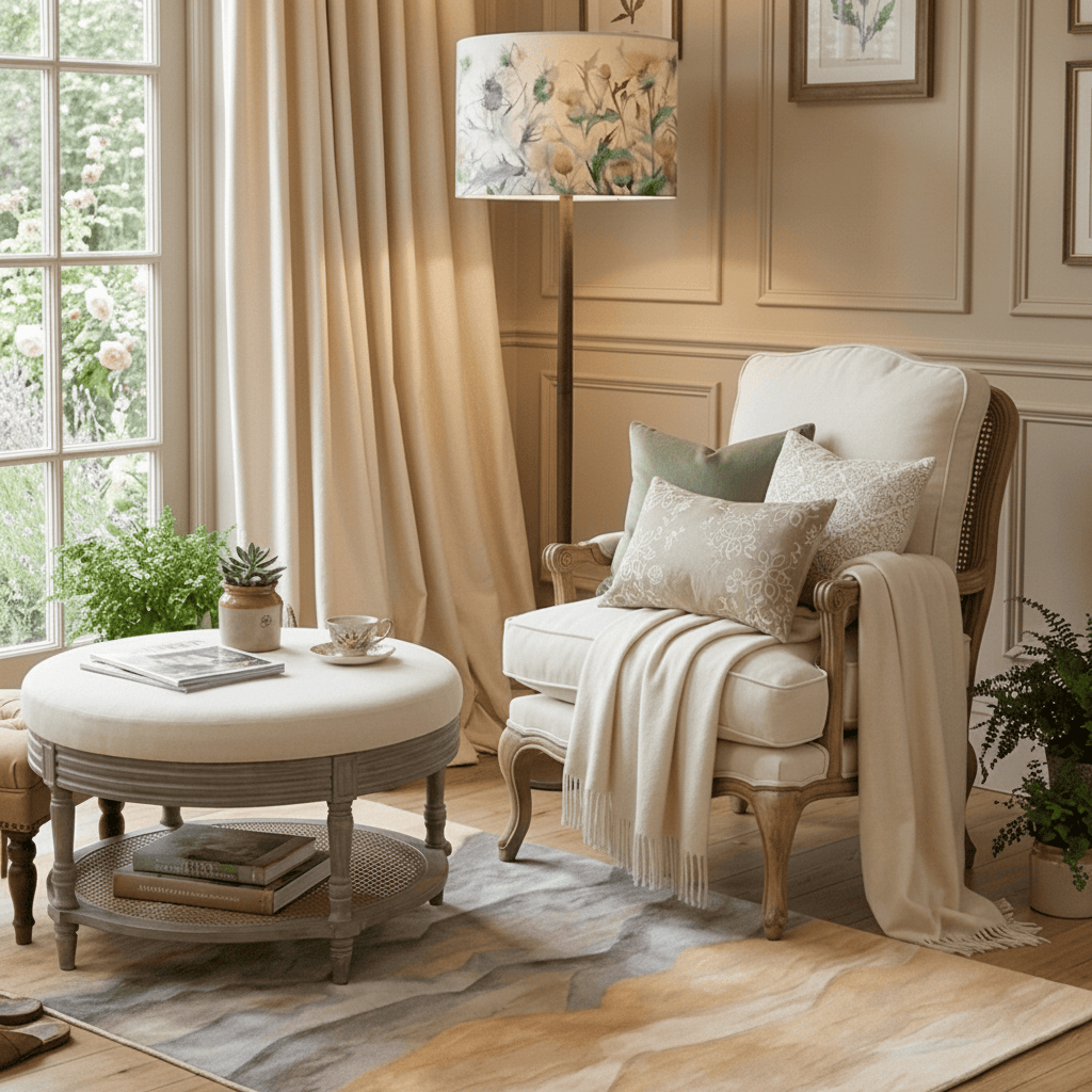 Voyage Maison (Riva Home) Voyage Maison Furniture FLORENCE CHAIR OAK FRAME IN NATURAL LINEN by Voyage Maison