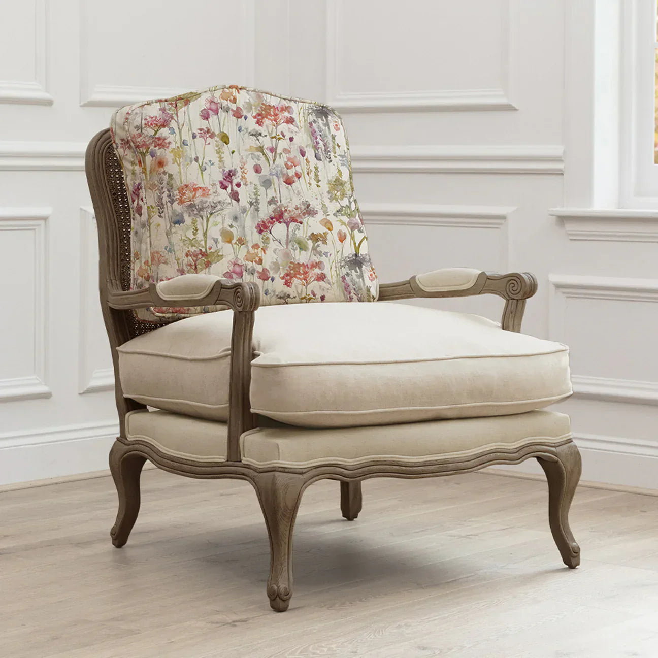 Voyage Maison (Riva Home) Voyage Maison Furniture FLORENCE CHAIR STONE COLOUR FRAME & BESPOKE COVER BUNDLE by Voyage Maison