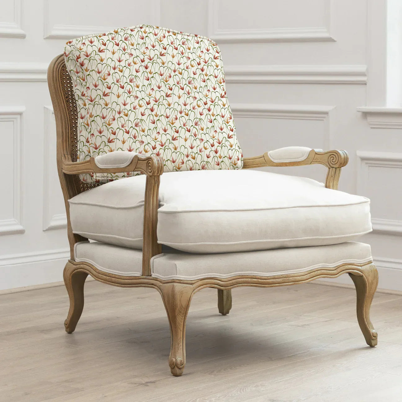 Voyage Maison (Riva Home) Voyage Maison Furniture Fresia Florence Chair Cover Linen FLORENCE CHAIR OAK FRAME & BESPOKE COVER BUNDLE by Voyage Maison