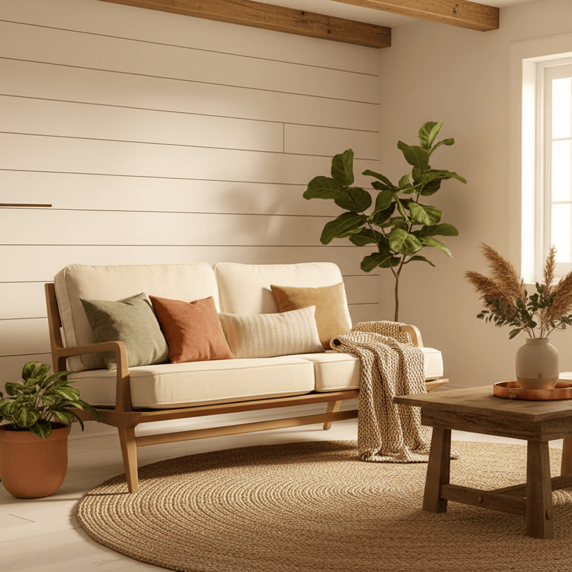 Voyage Maison (Riva Home) Voyage Maison Furniture Idris 2-Seater Sofa Chair in Warmwood Natural Linen by Voyage Maison