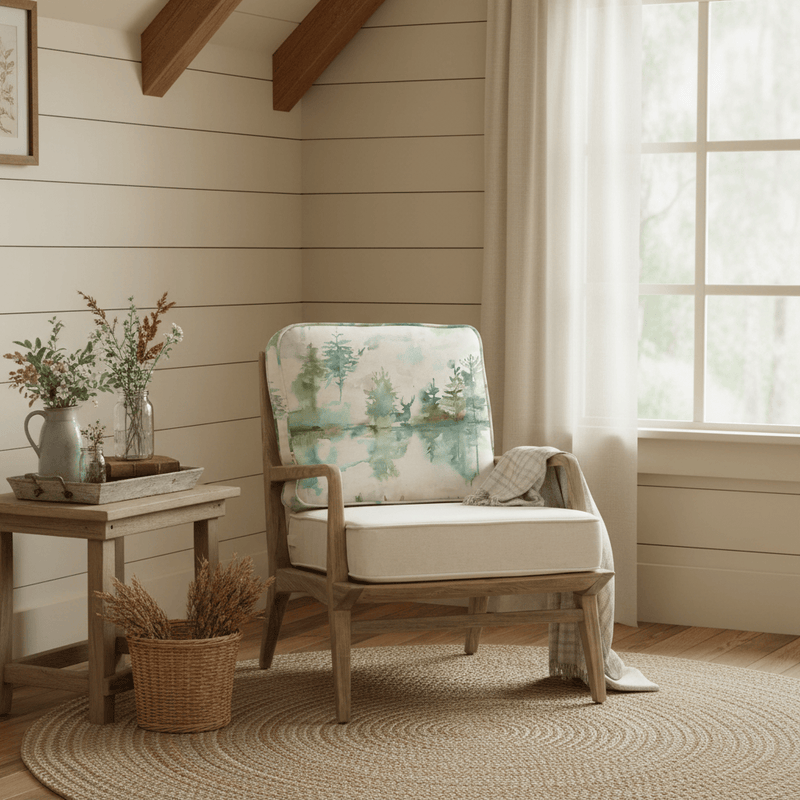 IDRIS CHAIR IN WILDERNESS TOPAZ by Voyage Maison
