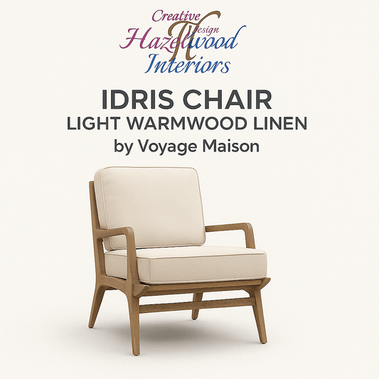 Voyage Maison (Riva Home) Voyage Maison Furniture Idris Chair Light Warmwood Linen By Voyage Maison