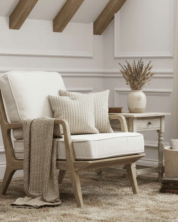 IDRIS CHAIR LIGHT WARMWOOD LINEN
by Voyage Maison