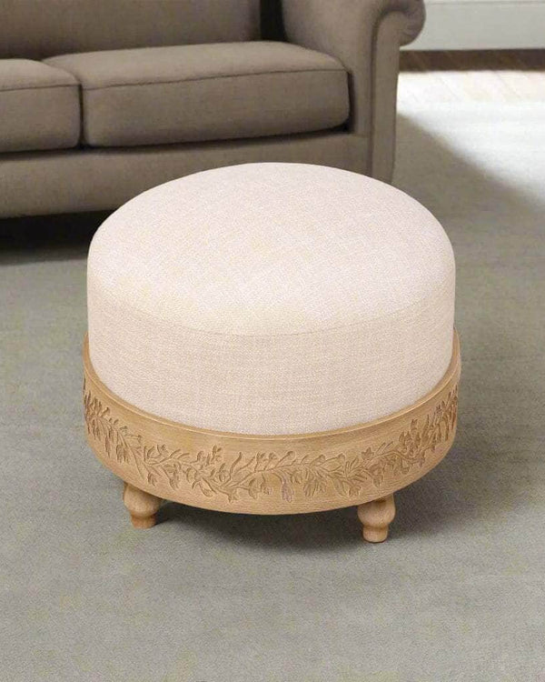 MABEL WOODEN FOOTSTOOL – OAK by Voyage Maison