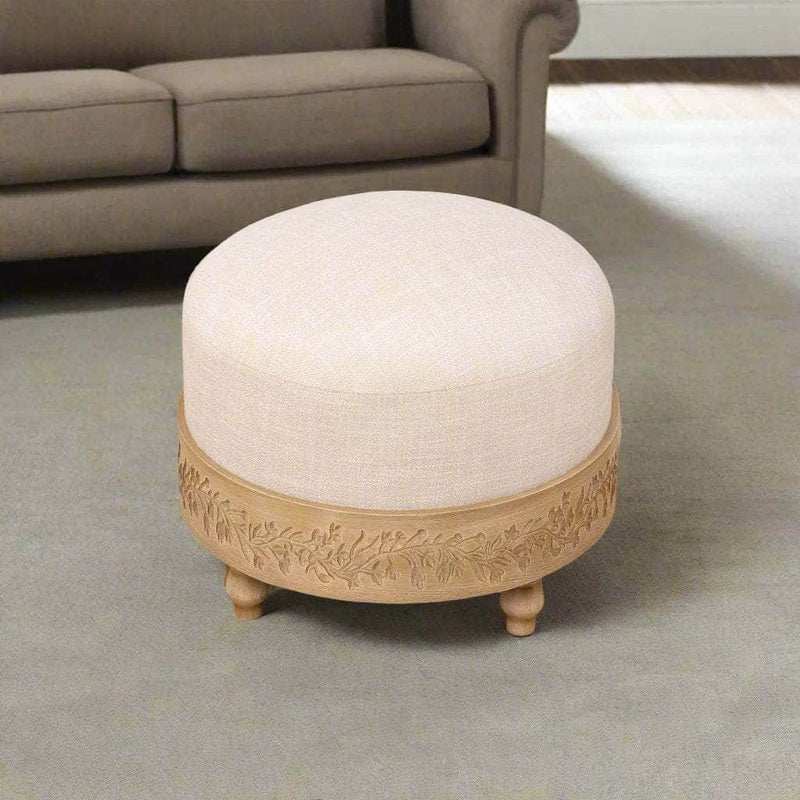 MABEL WOODEN FOOTSTOOL – OAK by Voyage Maison