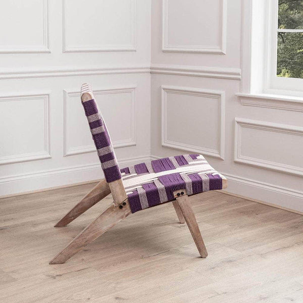 MANALI MANGO WOOD CHAIR Plum (END OF LINE) by Voyage Maison
