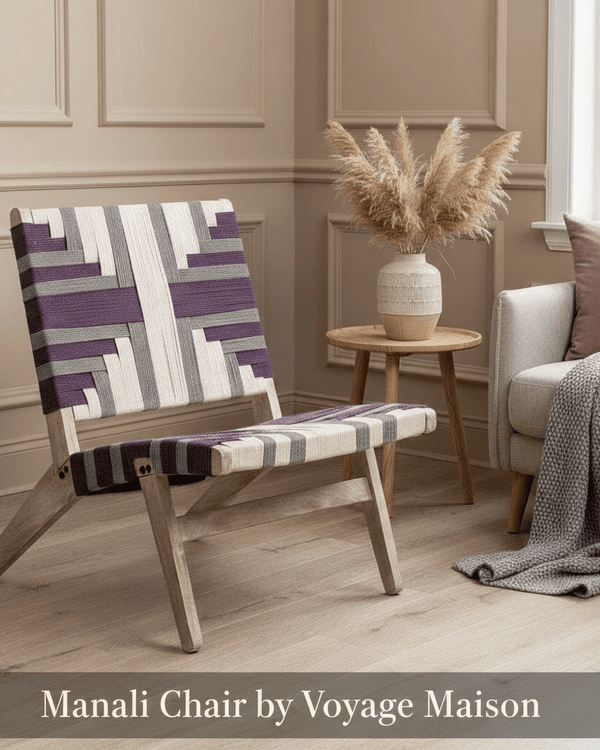 MANALI MANGO WOOD CHAIR Plum by Voyage Maison