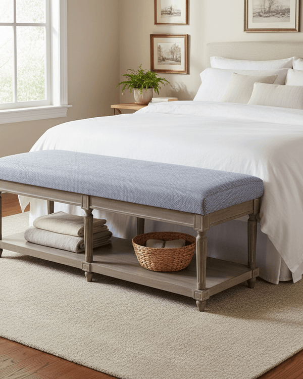 MATILDA BENCH COBALT / STONE by simply Hazel x Voyage Maison