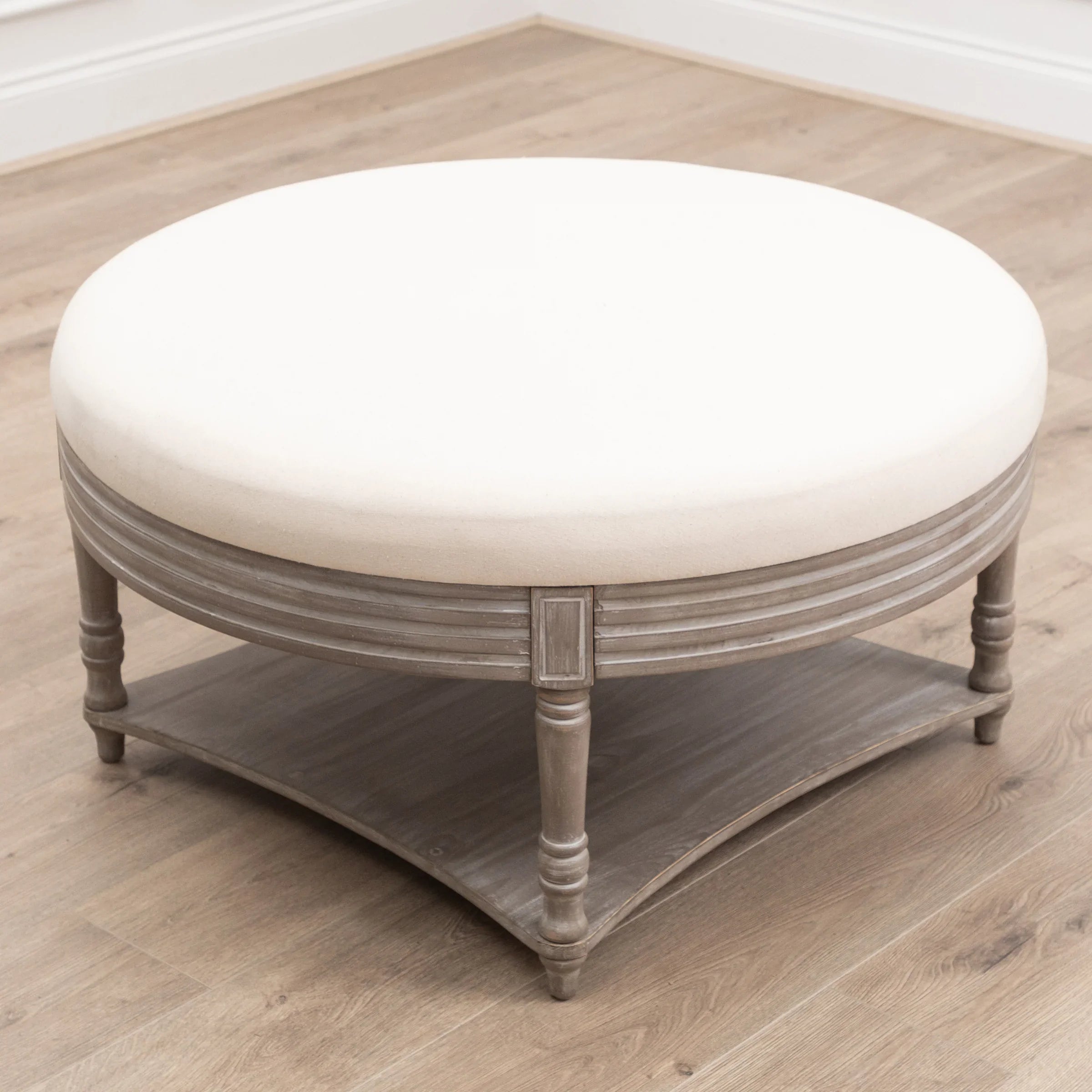Voyage Maison (Riva Home) Voyage Maison Furniture MAURICE STORAGE OTTOMAN IN LINEN by Voyage Maison