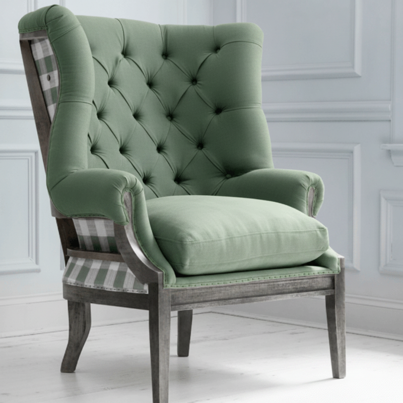 MAXWELL DECONSTRUCTED TAMAR DUCK EGG CHAIR – SHOWROOM DISPLAY MODEL ONLY by Voyage Maison