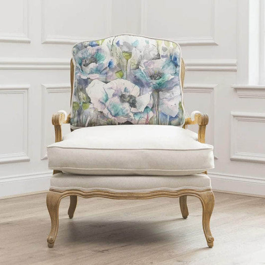 Voyage Maison (Riva Home) Voyage Maison Furniture Oak colour frame Voyage Maison Florence (Louis style) Chair in Papavera Veronica (Frame colour Natural or Stone)