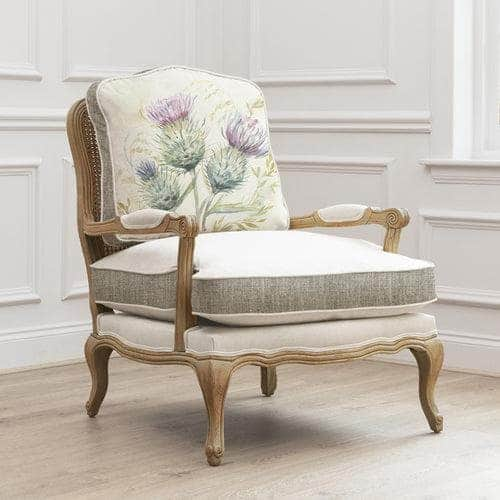 Voyage Maison (Riva Home) Voyage Maison Furniture Oak frame colour Voyage Maison Florence (Louis style) Chair in Thistle Glen (Frame colour in Stone)