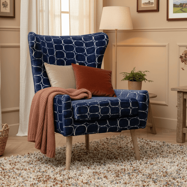OSWALD VELVET CHAIR – BLUE by Voyage Maison
