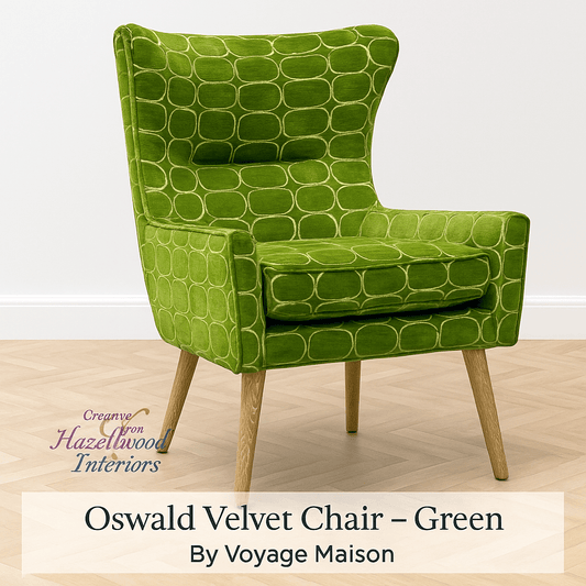 Voyage Maison (Riva Home) Voyage Maison Furniture Oswald Velvet Chair – Green by Voyage Maison