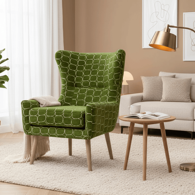 OSWALD VELVET CHAIR – GREEN by Voyage Maison