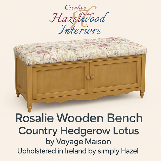 Voyage Maison (Riva Home) Voyage Maison Furniture Rosalie Wooden Bench – Country Hedgerow Lotus by Voyage Maison