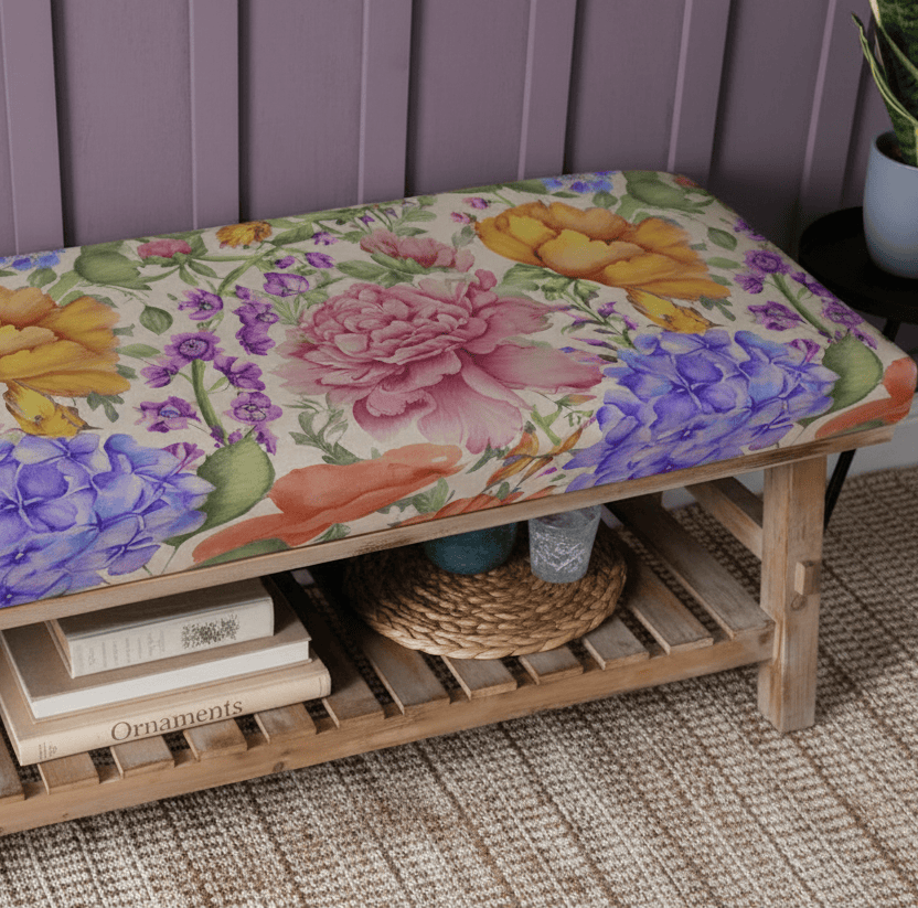 Voyage Maison (Riva Home) Voyage Maison Furniture RUPERT BENCH IDALIA FUCHSIA LINEN by Voyage Maison