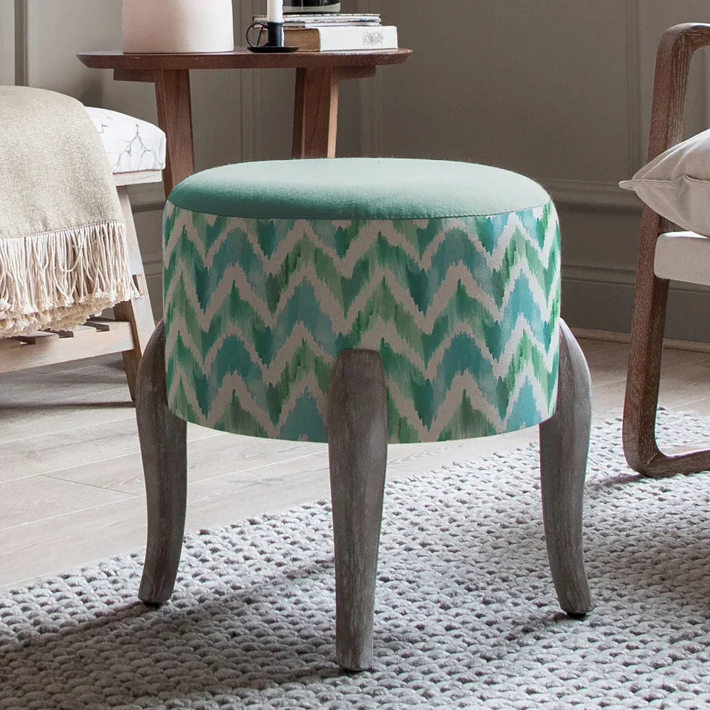 Voyage Maison (Riva Home) Voyage Maison Furniture SAVANNAH ISLA PRINTED FINN FOOTSTOOL by Voyage Maison